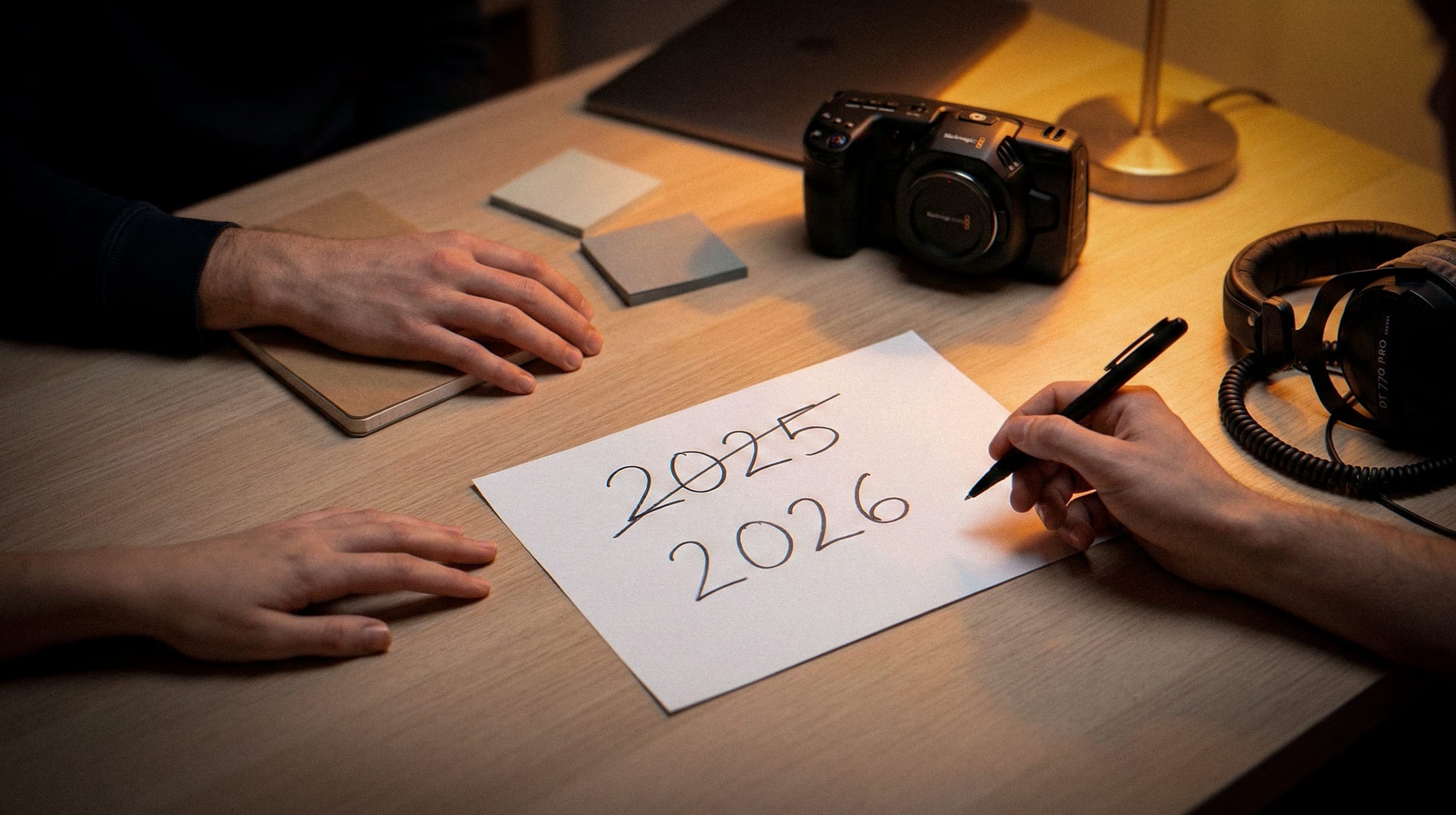 Feuille de papier avec 2025